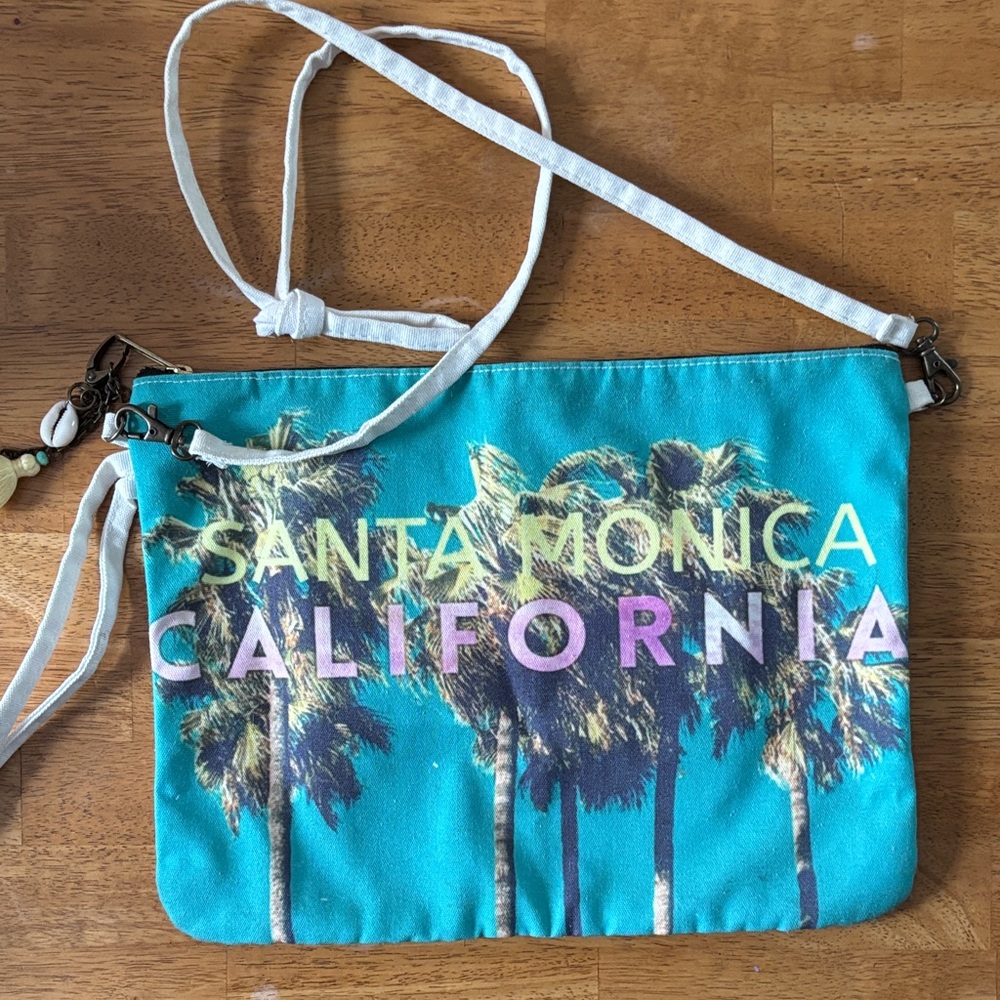 Santa Monica California Blue Crossbody Bag